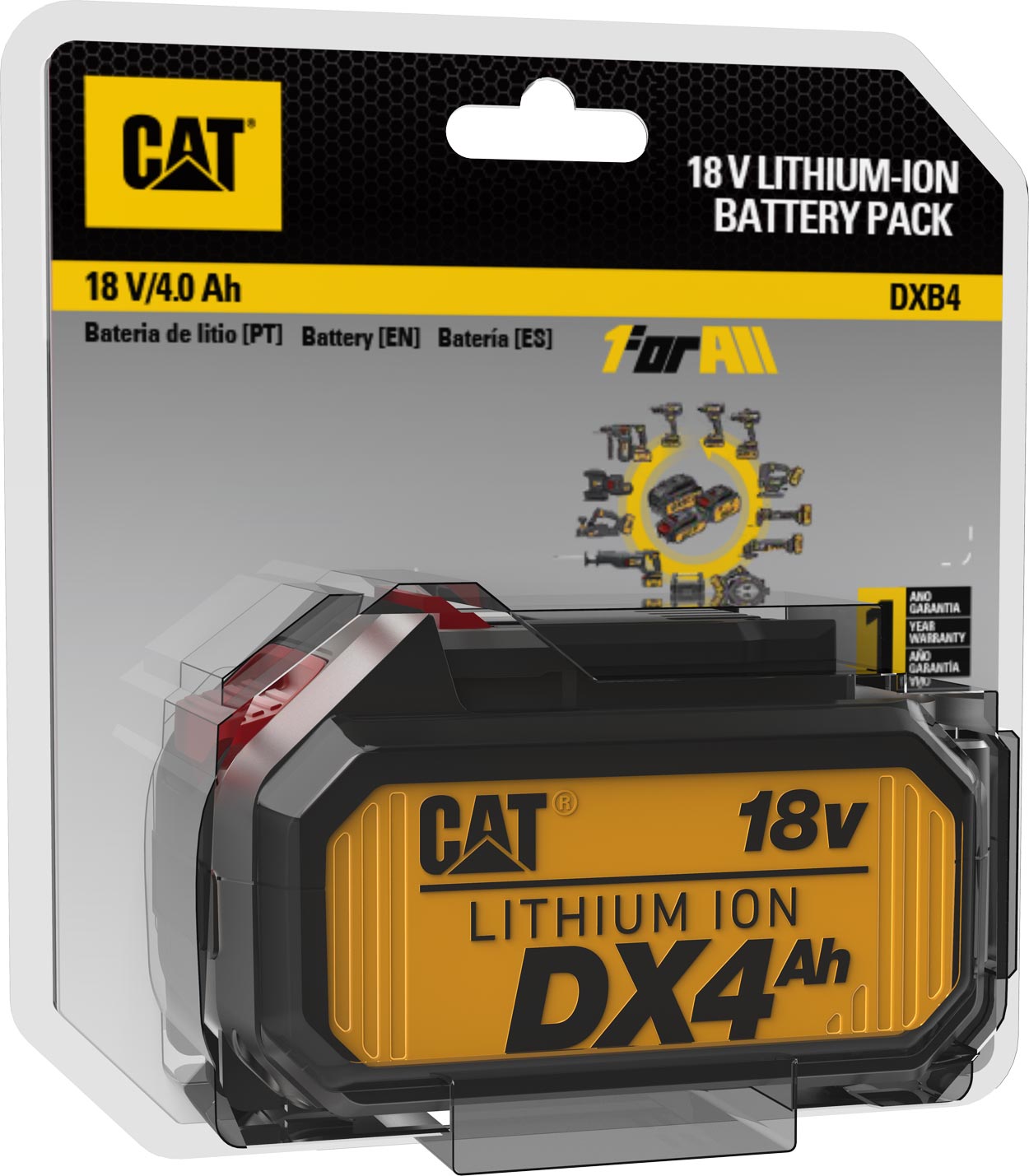 DXB4 - Bateria de Lítio 18V 4.0Ah GRAFENO*