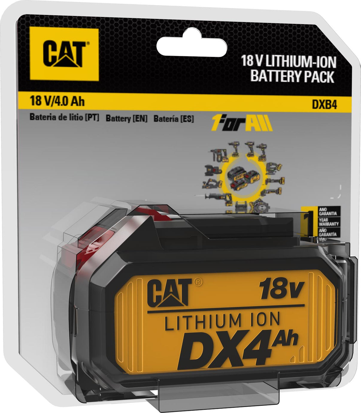 DXB4 Bateria de Lítio 18V 4.0Ah GRAFENO* CAT Power Tools Angola